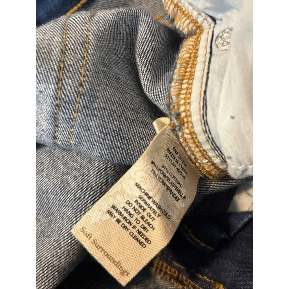 Soft Surroundings Straight Jeans size 10T